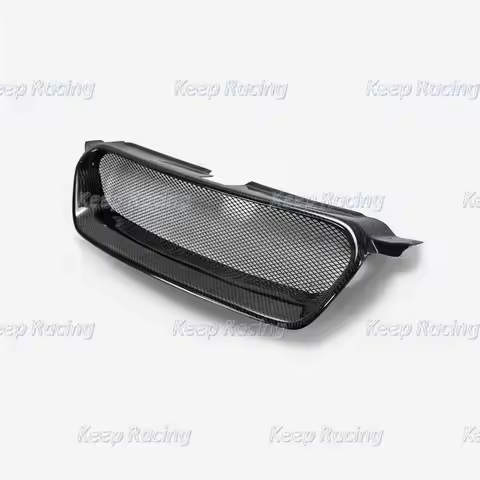 OEM Carbon Fiber Front Grill For Subaru Legacy BL BP 04-08 Glossy Bumper Grille Kit Tuning Grills Me