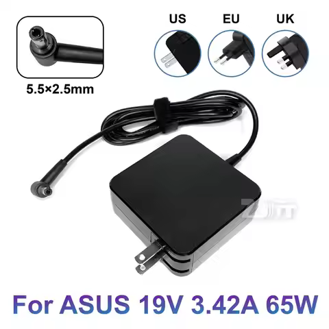 19V 3.42A 65W 5.5X2.5mm AC Laptop Power adapter Charger For ASUS F555L K555 F450L X301A X401A X450 X