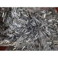 AGLETS END SILVER AND BLACK NICKEL STEEL SHOETALI
