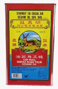 6kg 胡泉益纯正麻油 OH CHUAN AIK Minyak Bijian/Sesame oil