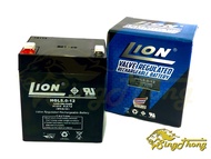 Battery แบตเตอรี่ LION 12V-5Ah (HGL12V-5AH) / แบตเตอรี่ 12V5 / แบตแห้ง 12 v5 / 12v5ah