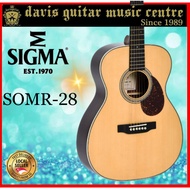 Sigma Full Solid Electric Acoustic Guitar SOMR-28 with bag