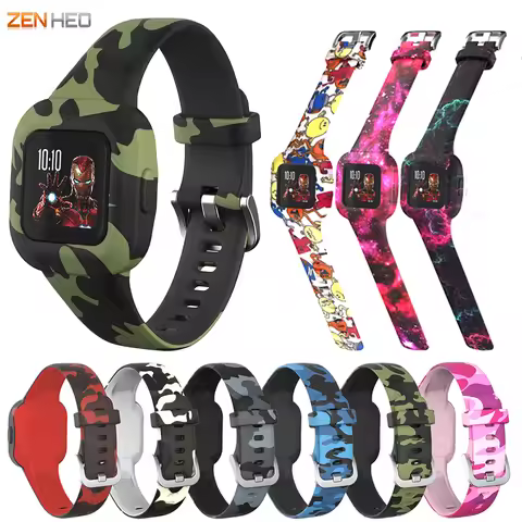 Silicone Wrist Strap For Garmin Fit JR3 Bracelet Wristband Replacement Watchband For GarminFit JR3 C