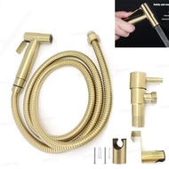 Gold Brushed stainless steel Toilet cleaning Bidet Spray wc Bathroom shower head Douche hand Hose Muslim Sanitary Shattaf  SG4B