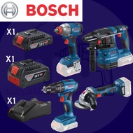 BOSCH COMBO 18V GWS 180-LI / GSB 185-LI / GBH 185 / GDX 18V-285 , BATTERY GBA 18V GBA 18V 4.0AH 2.0A