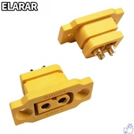 ELARA‌R 5pcs XT60E Male Plug, Yellow Mountable XT60E Connector,  Plastic AMASS RC Drone Accessories 