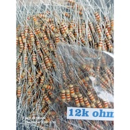 10 pcs resistors 1/2 watt 12k ohm