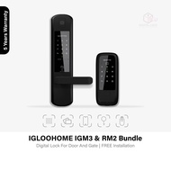 ( Bundle ) ( Free Installation ) Igloohome IGM3 and RM2 Digital Lock Bundle