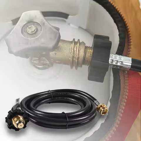 Propane Adapter Hose 1lb To 5-20lb Converter Propane Tank Hose Hose Fittings for Buddy Heater Weber 