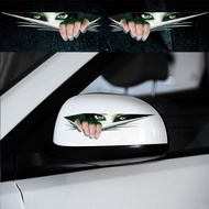 Body Sticker 3D Peeping Cat's Eye Cover Scratch Sticker Rearview Mirror Reflective Car Sticker Car Cartoon Sticker Rear Sticker