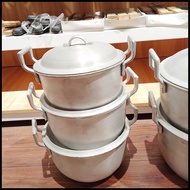 ✆ ❁ ◬ Kaldero Ordinary Body Double Handle Aluminum 6 different sizes thick built Pares Kaldero