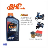 BHP DASH 200 4T MOTORCYCLE OIL F.O.C YAMAHA OIL FILTER