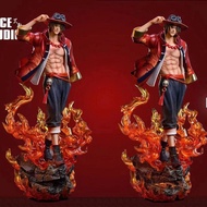 〖 High-quality Version 〗 Wanted Republic of China Style Ace One Piece GK Anime Model Figure