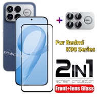 2in1 Screen Protector Tempered Glass For Redmi K90 K80 Pro Max Ultra 5G 2025 RedmiK90 K90ProMax Redm