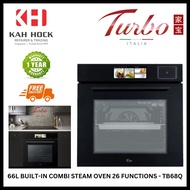 TURBO INCANTO TB68Q : BUILT-IN-COMBI STEAM OVEN 26 FUCTIONS w 108 RECIPES - 1 YEAR WARRANTY