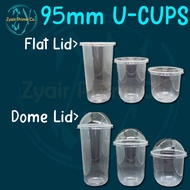 U cup 95mm with Dome Lid/Flat Lid (12oz, 16oz, 22oz)