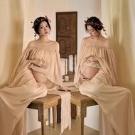 Photo Studio Pregnant Women Photo Clothing Pregnant Women Photo Retro Oil Painting Style Dress Pregn