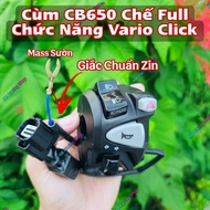 Cùm CB650 Chế Full Chức Năng Cho Vario Click – Giắc Zin Mass Sườn Lắp Ngay Không Chế | NB Racing Sho