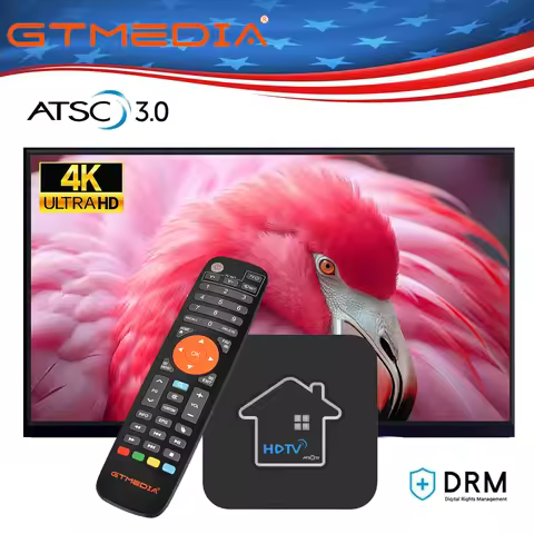 GTMEDIA HDTV Converter X1 ATSC3.0 Digital Terrestrial Signal Receiver 4K DRM Channel 2+32GB DVR Reco