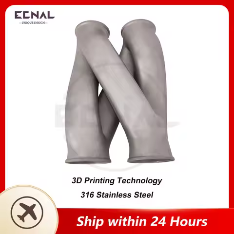 Ecnal Exhaust Mid Pipe Z-Pipe 63.5/70/76mm 2.5/2.75/3inches General-purpose High Quality SS316 Car S