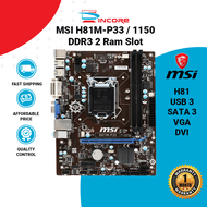 MSI H81M Socket 1150 DDR3 Intel H81 Motherboard 4TH GEN MOBO MAINBOARD H81M-P33 H81M-E33 ETC Pc Hard