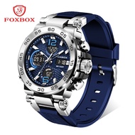 FOXBOX Jam Tangan Lelaki LIGE Digital Sport Watch For Men Swimming Waterproof LED Fashion Electronic