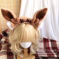 Sakurayuan Christmas lolita Deer Ear Headband Moose Antlers Headwear Simulation Plush Deer Ear Headb