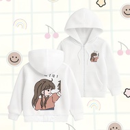 NEW🍰 WGUD'S KIDS Jacket Hoodie Zipper Anak Wo Ai Ni Boy - Girl Umur 4-15 Tahun Unisex Laki-Laki & Pe
