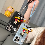 Pink Phone Case, Phone Case iphone, Phone Case Leather Mickey Stand Phone Case New Style