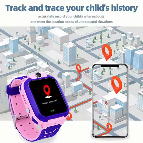Hot Sale Q12 Kids SmartWatch Waterproof IP67 SOS Antil-lost Phone Watch Baby 2G SIM Card Call Locati