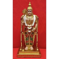 MURUGAN STATUE / MURUGAN IDOL / PATHUMALAI MURUGAN STATUE / POOJA STATUE / COLOURFUL AND GOLD MURUGA