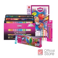 [Exclusive Set] Master Art ชุดระบายสี สีไม้ 124 สี รุ่นใหม่ พร้อมสีสีโปสเตอร์และอุปกรณ์วาดรูป