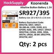 [2pcs] Koonenda AG7 SR927SW 395 LR57 Alkaline Button Battery 1.5V