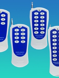 Remote Controller ไร้สาย 6 8 12 16 ปุ่ม รหัสที่ปรับตั้งอยู่ 315M/433M RF Remote Control Switch Home 