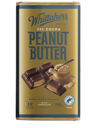 Whittaker's - (BBD:05/04/2026) 花生醬朱古力塊250g (2405)