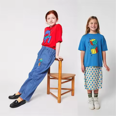 Kids T-shirt BC Boys Girls Pure Cotton Short-sleeved Tops T Shirt for Kids Boy 10 Years