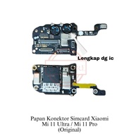 Pcb Simcard Connector/Sim Con Board Xiaomi Mi 11 Ultra - Mi 11 Pro Original With ic