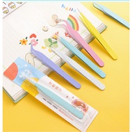Macaron Color Stainless Steel Elbow Tweezers DIY Hand Tent Guka Clip