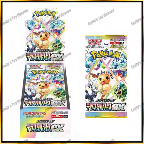 In Stock 100% Original Pokemon Japanese Cards Sv8a Eevee Booster Box Packs Trading Cards Rare Collec