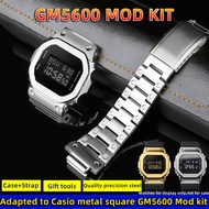 Mod kit GM5600 Metal strap+case For G-SHOCK 3229 GM-5600 Mod kit maintainless steel Watchband+ case 