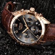 2020 LIGE Watches Men Brand Luxury Watch For Men Waterproof Chronograph Quartz Clock Fashion Leather WristWatch+Box Relo