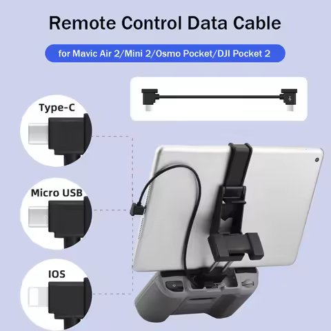 Data Cable for DJI Flip/Air 2S/Mini 2/4K/Air 3 RC-N1/N2/N3 Remote Control IOS Type-C Micro-USB Adapt