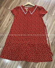 [HANNA 40-70KG] Đầm bầu hoa nhí dễ thương mùa hè dáng baby doll vải lụa mango cao cấp thoáng mát mùa