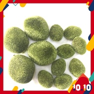 FF MOMSHOP 12pcs Artificial Flower Moss Stone Polysterine Batu Lumut Orkid Gubahan Bunga Hantaran