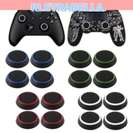 RLEYRABELLA 4pcs Cover  Silicone Game  Thumb Stick Grip for PS3 PS4 XBOX One