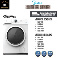 Midea 8.5KG / 5KG & 8.5KG / 6KG Inverter Front Load Washer Dryer MF100D85B MF200D85B MF200D85WBT MES