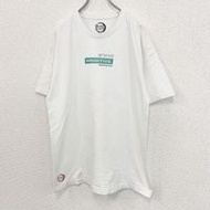 古著 DEMON SLAYER 短袖動漫印花 T 卹，印有《鬼滅之刃》中的 Tanjiro Kamado，白色圓領，L 碼