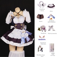 Anime honkai tác động elysia Trang Phục Cosplay bỏ lỡ màu hồng cổ tích elysia ăn mặc với quần short
