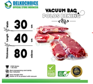 DELKOCHOICE Plastik Vacuum Bag POLOS Bening Vacum Vakum Sealer Ukuran Besar