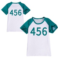 TM Pg Squid Game 456 áo khoác quần Áo thun vải cosplay cho trẻ em đồ thể thao MT